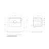 База под раковину BELBAGNO KRAFT-700-2C-SO-GSO