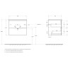 База под раковину BELBAGNO MARINO-CER-N-600-2C-SO-BO-P