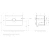 База под раковину BELBAGNO MARINO-CER-N-900-2C-SO-RR-P