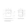 База под раковину подвесная BELBAGNO UNO-MINI-500-2C-SO-VO