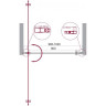 Душевая дверь BELBAGNO ETNA-B-11-40+70-C-Cr