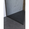 Душевая перегородка BELBAGNO UNO UNO-L-1-TB-110-GR-GM 110 см, профиль оружейная сталь матовый, стекло графитовое
