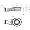 Душевой поддон из искусственного мрамора BELBAGNO TRAY-MR-UNO-AH-120/90-35-W-BO