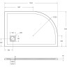 Душевой поддон из литьевого мрамора 120x80 см BELBAGNO TRAY-MR-UNO-RH-120/80-550-35-W-R-CR