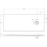 Душевой поддон из литьевого мрамора 170x70 см BELBAGNO TRAY-MR-UNO-AH-170/70-35-W-CR