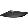 Душевой поддон из литьевого мрамора 90x90 см BELBAGNO TRAY-MR-UNO-R-90-550-35-NERO-CR