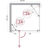 Душевой уголок BELBAGNO ETNA-AH-12-90/100-C-Cr