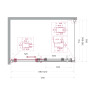 Душевой уголок BELBAGNO MARINO-2-AH-1-120/80-C-Cr