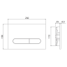 Кнопка смыва BELBAGNO CZR/BB-PR-BORO PROSPERO цвет-брашированное золото