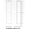 Шкаф подвесной Bianco Opaco BELBAGNO AURORA-1600-2A-SC-BO-P-R