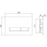 Смывная клавиша BELBAGNO MARMI BB011-MR-CHROME.M