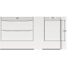 Тумба Rovere Nature Grigio 89,6 см BELBAGNO ACQUA ACQUA-900-2C-SO-RNG