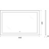 Зеркало 108,5x68,5 см BELBAGNO KRAFT SPC-KRAFT-1085-685-TCH-WARM