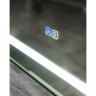 Зеркало BELBAGNO SPC-KRAFT-800-800-LED-TCH-WARM-NERO в алюминиевой раме со встроенным светильником, сенсорным выключателем и подогревом, 800x32x800